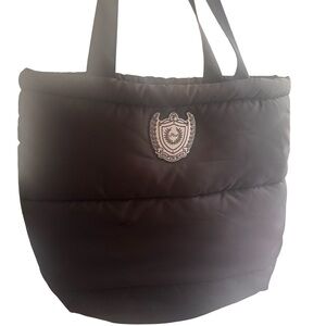 PINK Victoria's Secret Black Puffer Tote